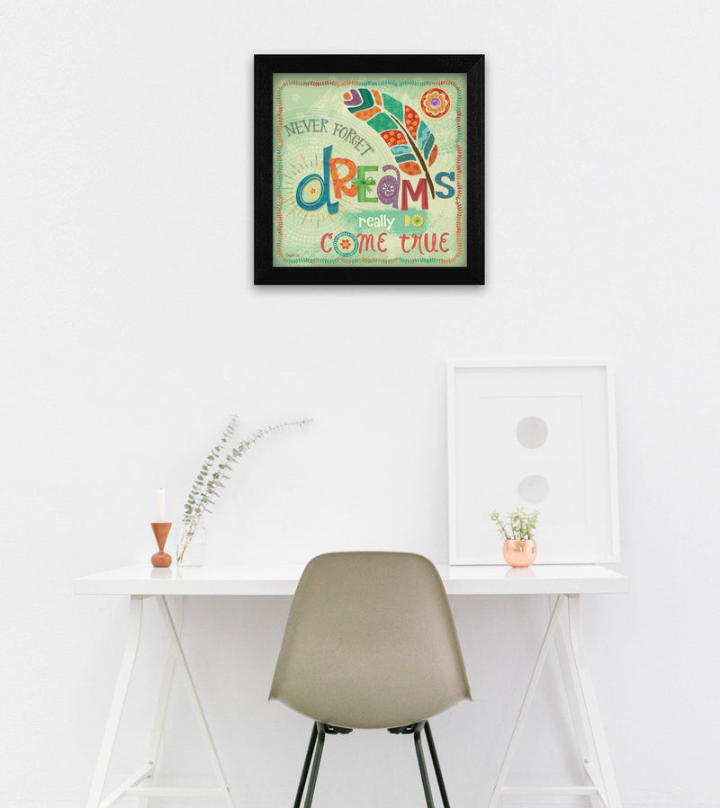 Supfirm "Dreams Come True" By Mollie B., Printed Wall Art, Ready To Hang Framed Poster, Black Frame - Supfirm