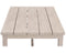 Durable Aluminum Coffee Table - Solid Construction, Weather-Resistant Surface - Whitewashed Birch Look, Dual Stretchers - Supfirm