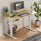 Electric Height Adjustable Standing Desk,Sit to Stand Ergonomic Computer Desk,Yellow,40'' x 24" - Supfirm