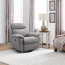 Electric Power Swivel Glider Rocker Recliner Chair with USB Charge Port - Light Grey - Supfirm