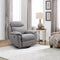 Electric Power Swivel Glider Rocker Recliner Chair with USB Charge Port - Light Grey - Supfirm