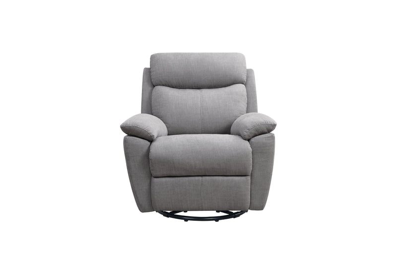 Electric Power Swivel Glider Rocker Recliner Chair with USB Charge Port - Light Grey - Supfirm