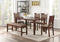 Espresso Color Dining Room Furniture Unique Modern 6pc Set Dining Table 4x Side Chairs and A Bench Solid wood Rubberwood and veneers - Supfirm