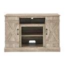 Farmhouse Classic Media TV Stand Antique Entertainment Console for TV up to 50" with Open and Closed Storage Space, Ashland Pine, 47"W*15.5"D*30.75"H - Supfirm