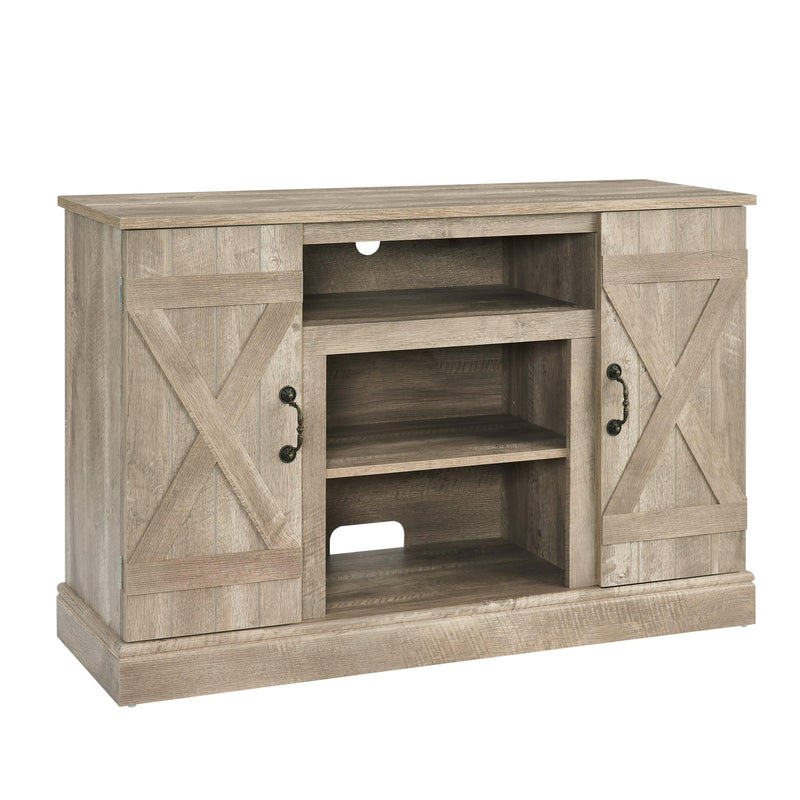 Farmhouse Classic Media TV Stand Antique Entertainment Console for TV up to 50" with Open and Closed Storage Space, Ashland Pine, 47"W*15.5"D*30.75"H - Supfirm