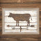 Supfirm "Farmhouse Cow" By Annie LaPoint, Printed Wall Art, Ready To Hang Framed Poster, Beige Frame - Supfirm