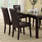 Faux Marble Table Top Upholstered chairs 7pc Dining set Dining Table and 6x Side Chairs Tufted Back Chair - Supfirm