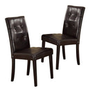 Faux Marble Table Top Upholstered chairs 7pc Dining set Dining Table and 6x Side Chairs Tufted Back Chair - Supfirm