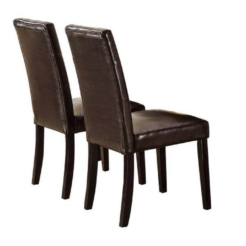 Faux Marble Table Top Upholstered chairs 7pc Dining set Dining Table and 6x Side Chairs Tufted Back Chair - Supfirm