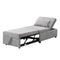 Folding Ottoman Sofa Bed Gray - Supfirm