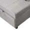 Folding Ottoman Sofa Bed Gray - Supfirm