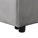 Folding Ottoman Sofa Bed Gray - Supfirm