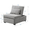 Folding Ottoman Sofa Bed Gray - Supfirm