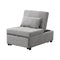 Folding Ottoman Sofa Bed Gray - Supfirm