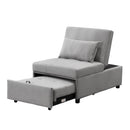 Folding Ottoman Sofa Bed Gray - Supfirm