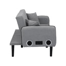 Folding Ottoman Sofa Bed with stereo (Gray) - Supfirm