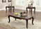 Formal Traditional 3pc Table set Occasional Tables Living Room Furniture 1x Coffee Table And 2x End Tables Faux Marble Top Intricate Design - Supfirm