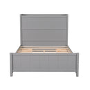 Full Size Platform Bed with Drawers and Storage Shelves, Gray - Supfirm