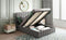 Full size Upholstered Platform bed with a Hydraulic Storage System - Gray - Supfirm