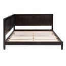 Full Size Wood Daybed/Sofa Bed, Espresso - Supfirm