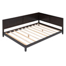 Full Size Wood Daybed/Sofa Bed, Espresso - Supfirm