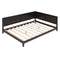 Full Size Wood Daybed/Sofa Bed, Espresso - Supfirm