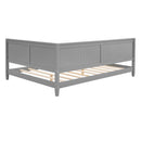 Full Size Wood Daybed/Sofa Bed, Gray - Supfirm