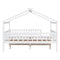 Full Size Wooden House Bed with Two Drawers, White - Supfirm