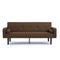 Futon Sofa Bed Convertible Couch Bed with Armrests Modern Living Room Linen Sofa Bed, Folding Recliner Futon Couch Sleeper Set with Solid Wood legs - Supfirm