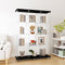 Glass Display Cabinet with 4 Shelves Extra Large, Curio Cabinets for Living Room, Bedroom, Office, Black Floor Standing Glass Bookshelf, Quick Installation - Supfirm