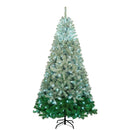 Supfirm GO 7.6 FT Classic Pine Tree Christmas Tree, Gradient Tree Design, Artificial PVC Tips and Sturdy Iron Frame, 300 cool white LED lights - Supfirm