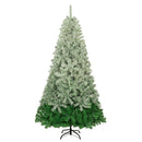 Supfirm GO 7.6 FT Classic Pine Tree Christmas Tree, Gradient Tree Design, Artificial PVC Tips and Sturdy Iron Frame, 300 cool white LED lights - Supfirm