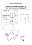 Grey Finish Dinette 5pc Set Kitchen Breakfast Counter height Dining Table w wooden Top Upholstered Cushion 4x High Chairs Dining room Furniture - Supfirm