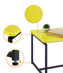 GT 3 Piece Yellow Carbon Fiber Wrap Coffee Table and End Table Set - Supfirm