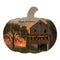 Supfirm "Happy Halloween" By Artisan Lori Deiter Printed on Wooden Pumpkin Wall Art - Supfirm