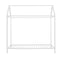 House Bed Frame Twin Size , Kids Bed Frame Metal Platform Bed Floor Bed for Kids Boys Girls No Box Spring Needed White - Supfirm