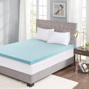 Hypoallergenic 3" Cooling Gel Memory Foam Mattress Topper with Removable Cooling Cover - Supfirm