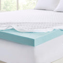 Hypoallergenic 3" Cooling Gel Memory Foam Mattress Topper with Removable Cooling Cover - Supfirm