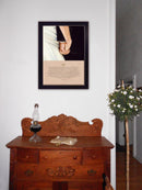 Supfirm "I Do" By Bonnie Mohr, Printed Wall Art, Ready To Hang Framed Poster, Black Frame - Supfirm