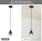 Industrial Black Pendant Light Metal Cage Pendant Lights Dining Room Hanging Lighting for Kitchen Island Living Room Bedroom Entryway Barn Farmhouse,Spring Shade E26 Bulb（1 Light） - Supfirm