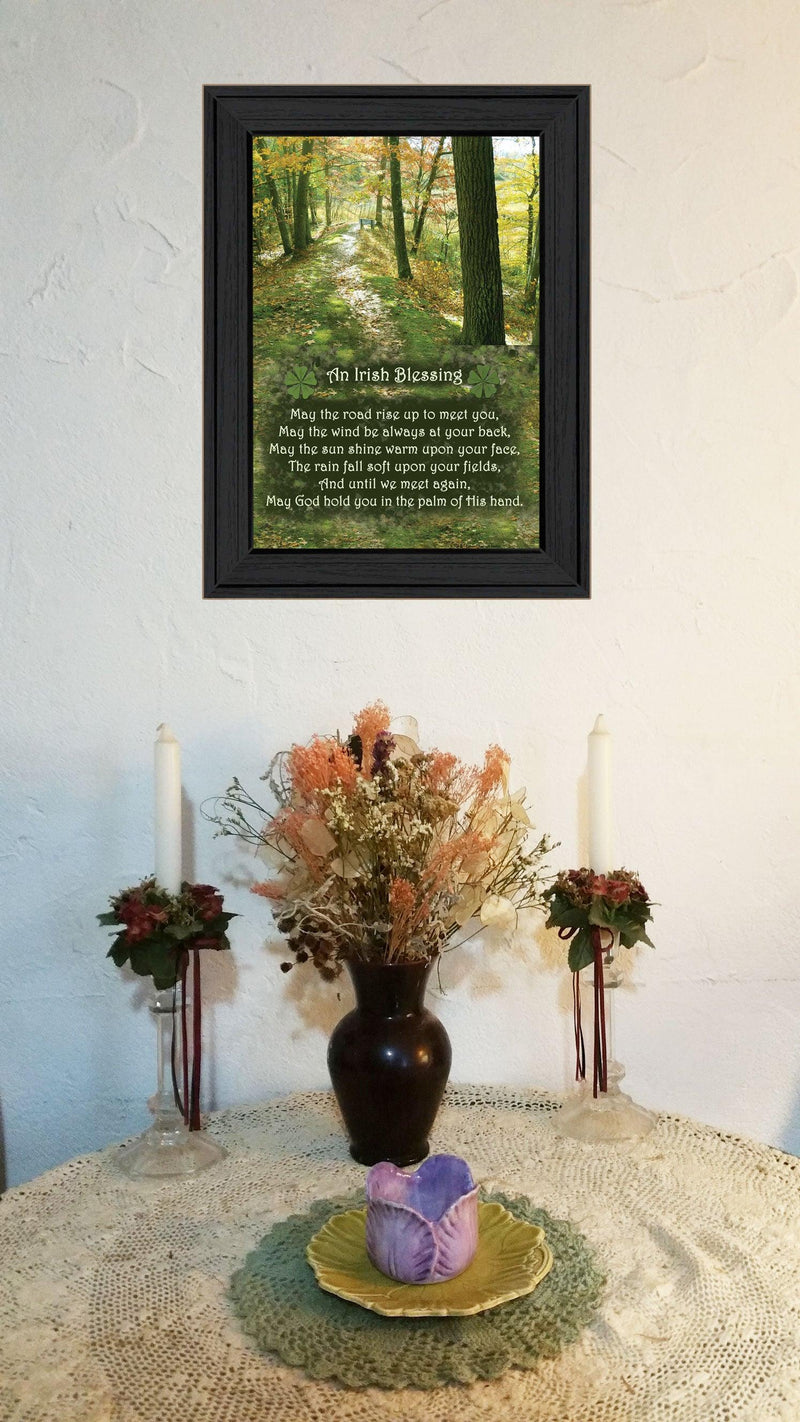 Supfirm "Irish Blessing" By Trendy Decor4U, Printed Wall Art, Ready To Hang Framed Poster, Black Frame - Supfirm