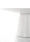 Jasper White 3 Piece Round Dining Table Set with Gray Barrel Chairs - Supfirm