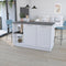 Kitchen Island Padua, Kitchen, White / Onyx - Supfirm