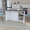 Kitchen Island Padua, Kitchen, White / Onyx - Supfirm