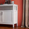 Kitchen storage sideboard and buffet server cabinet-White - Supfirm