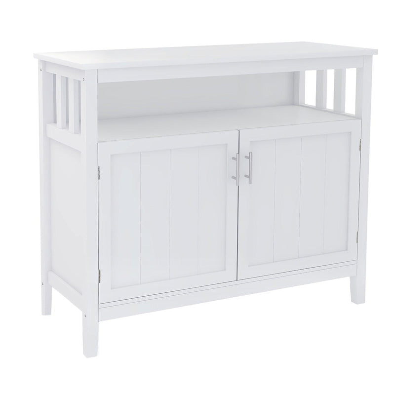 Kitchen storage sideboard and buffet server cabinet-White - Supfirm