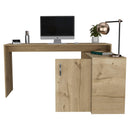 L-Shaped Desk Desti, Office, Light Oak - Supfirm