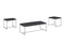 Lennox 3 Piece Black Coffee and End Table Set - Supfirm