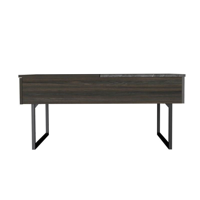 Lift Top Coffee Table 2 Dazza, One Drawer, Carbon Espresso / Onyx Finish - Supfirm