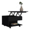 Lift Top Coffee Table Mercuri, Casters, Black Wengue Finish - Supfirm